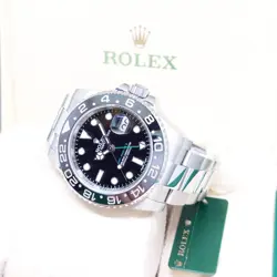 ROLEX 40MM BLACK DIAL GMT MASTER 2 REF: 116710LN (2015)