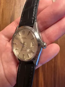 1971 Rolex Oyster Date 6694 Precision 34mm SS Manual Winding Men's Watch JP GUC