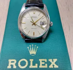 ROLEX OYSTERDATE PRECISION REF.6494 1957 WHITE DUAL HAND WINDING WRISTWATCH