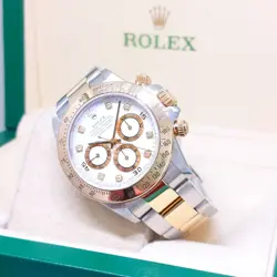ROLEX 40MM WHITE DIAMONDS 2 TONE DAYTONA REF: 16523 (A SERIES)