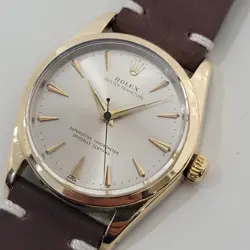 MENS ROLEX OYSTER PERPETUAL REF 1014 34MM 1960S GOLD CAPPED AUTOMATIC RA445B