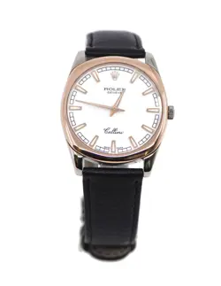 ROLEX CELLINI 18K ROSE/WHITE GOLD WATCH 4243