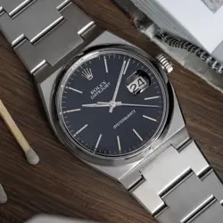 1978 ROLEX OYSTERQUARTZ STAINLESS STEEL - ATTRACTIVE BLACK DIAL