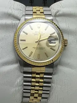 ROLEX DATE/JUST 36MM TWO TONE