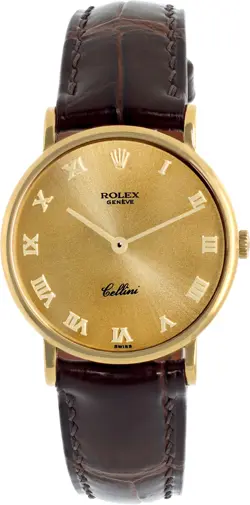 ROLEX CELLINI 5112 18K 32MM MANUAL WATCH