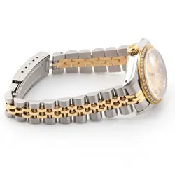 Womens Rolex 26MM Datejust SS/Yellow Gold Jubilee 1.5 CTW Diamonds Bezel Watch