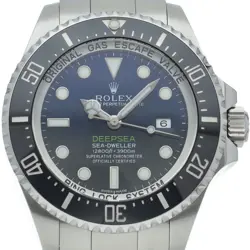 ROLEX SEA-DWELLER DEEP SEA D BLUE 116660 STAINLESS STEEL MENSWATCH BLUE GRAD...
