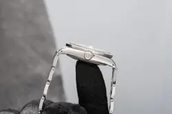 Rolex Date 1501 Silver Oyster Bracelet with Silver Bezel And Silver Dial