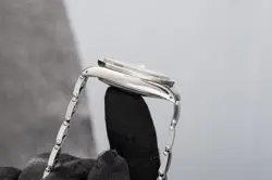 Rolex Date 1501 Silver Oyster Bracelet with Silver Bezel And Silver Dial