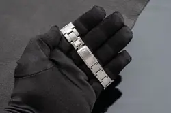 Rolex Date 1501 Silver Oyster Bracelet with Silver Bezel And Silver Dial