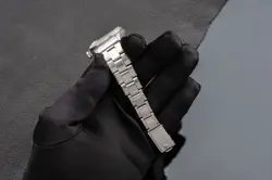 Rolex Date 1501 Silver Oyster Bracelet with Silver Bezel And Silver Dial