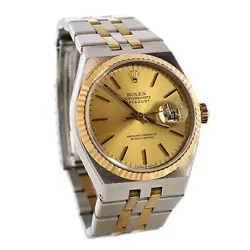 Rolex Oysterquartz Datejust Watch Stainless Steel and Yellow Gold 36