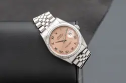 ROLEX 16220 FACTORY PINK ROMAN DIAL WITH PAPERS