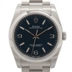 ROLEX OYSTER PERPETUAL 116000 SS AT BLUE-FACE