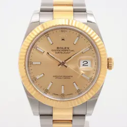 ROLEX DATEJUST 126333 SS×YG AT CHAMPAGNE-FACE 1 EXTRA LINK