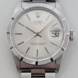 MENS ROLEX OYSTER PERPETUAL DATE REF 1501 AUTOMATIC 1970S ALL ORIGINAL RA506