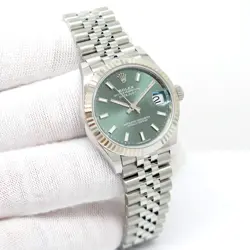 ROLEX 278274 DATEJUST WITH MINT GREEN DIAL ON JUBILEE