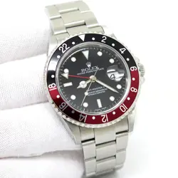 ROLEX 16710 GMT MASTER II WITH RED & BLACK BEZEL