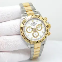 ROLEX 116503 COSMOGRAPH DAYTONA 18K/SS WITH WHITE DIAL