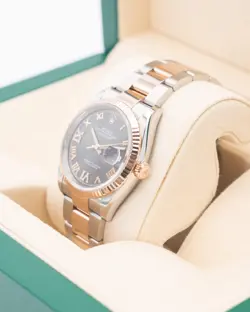 Rolex Datejust 36mm 126231 Rhodium Diamond Dial Two Tone Rose Oyster