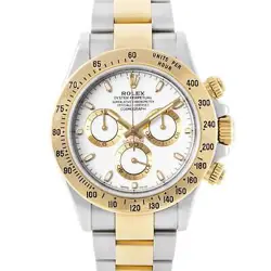 ROLEX COSMOGRAPH DAYTONA WHITE DIAL 40MM STEEL & YELLOW GOLD