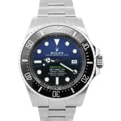 STICKERED UNWORN PAPERS ROLEX SEA-DWELLER DEEPSEA 126660 CAMERON BLUE 44MM BOX