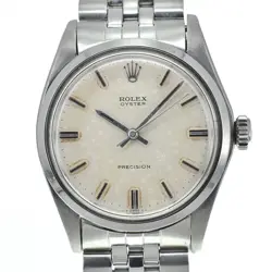 Rolex 6426 Oyster Precision Cal.1225 SS 34mm WHT Dial Manual Winding Men's Watch