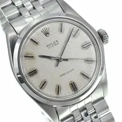 Rolex 6426 Oyster Precision Cal.1225 SS 34mm WHT Dial Manual Winding Men's Watch