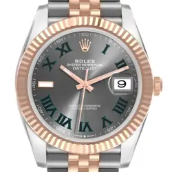 ROLEX DATEJUST 41 STEEL ROSE GOLD WIMBLEDON DIAL MENS WATCH 126331 BOX CARD
