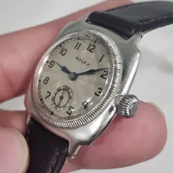 Vintage RARE 1925 Rolex Oyster Prima Ref 2081 Men's 32mm Military Watch