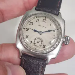 Vintage RARE 1925 Rolex Oyster Prima Ref 2081 Men's 32mm Military Watch