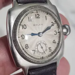 Vintage RARE 1925 Rolex Oyster Prima Ref 2081 Men's 32mm Military Watch