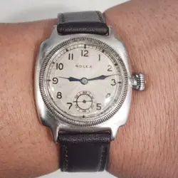 Vintage RARE 1925 Rolex Oyster Prima Ref 2081 Men's 32mm Military Watch