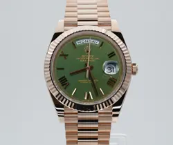 2025 ROLEX DAY-DATE ROSE GOLD OLIVE GREEN DIAL BOXES/PAPERS!