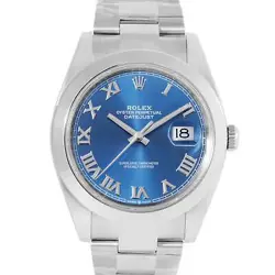 ROLEX DATEJUST BLUE DIAL 41MM STEEL