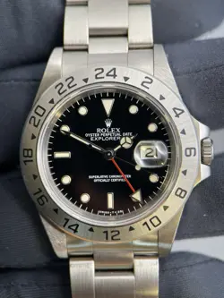 RARE CONDITION ROLEX EXPLORER II 16570 STAINLESS STEEL 40MM BLACK DIAL