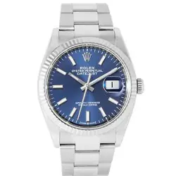 ROLEX DATEJUST BLUE DIAL 36MM STEEL