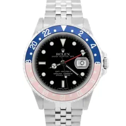 PAPERS ROLEX GMT-MASTER II PEPSI JUBILEE STAINLESS STEEL 40MM 16710 WATCH BOX
