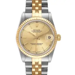 ROLEX DATEJUST 31 MIDSIZE STEEL YELLOW GOLD LADIES WATCH 68273