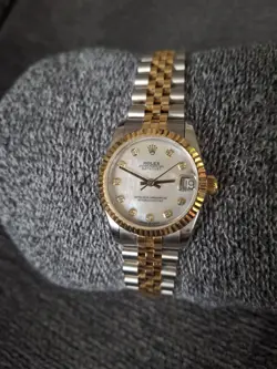 WOMENS ROLEX OYSTER PERPETUAL DATEJUST