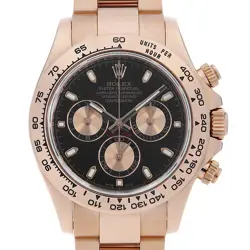 ROLEX COSMOGRAPH DAYTONA 116505 BLACK X PINK G NUMBER SECOND HAND MENS