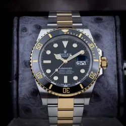 Rolex Submariner 126613LN Black Dial Men Gold Steel Oyster Watch 41mm Box Papers