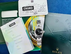 ROLEX DATEJUST REF 79174 LADIES 18K WG & STEEL LADIES WATCH W/ PAPERS! MINT!