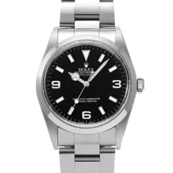 USED ROLEX EXPLORER 14270 BLACK CASE SIZE 36×36MM MEN'S WATCH #431264