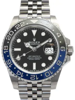 ROLEX GMT-MASTER II BLUE X BLACK BEZEL 126710BLNR RANDOM MEN #T023