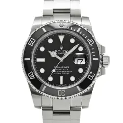 USED ROLEX SUBMARINER DATE 116610LN BLACK CASE SIZE 40×40MM MEN'S WATCH #41294