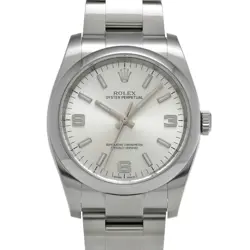 USED ROLEX OYSTER PERPETUAL 36 116000 SILVER MEN'S WATCH #41144