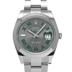 USED ROLEX DATEJUST 41 126300 GRAY CASE SIZE 41×41MM MEN'S WATCH #42244