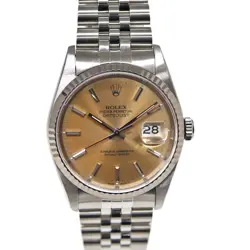 USED ROLEX DATEJUST 16234 CASE SIZE 36MM BAND SIZE 19.0CM MEN'S WATCH #471474