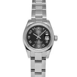 USED ROLEX DATEJUST 179160 BLACK CASE SIZE 26×26MM LADIES WATCH #41114